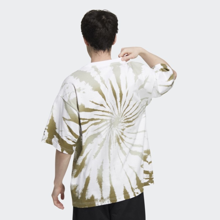 Camiseta Tie-dye Externa Adidas Branca