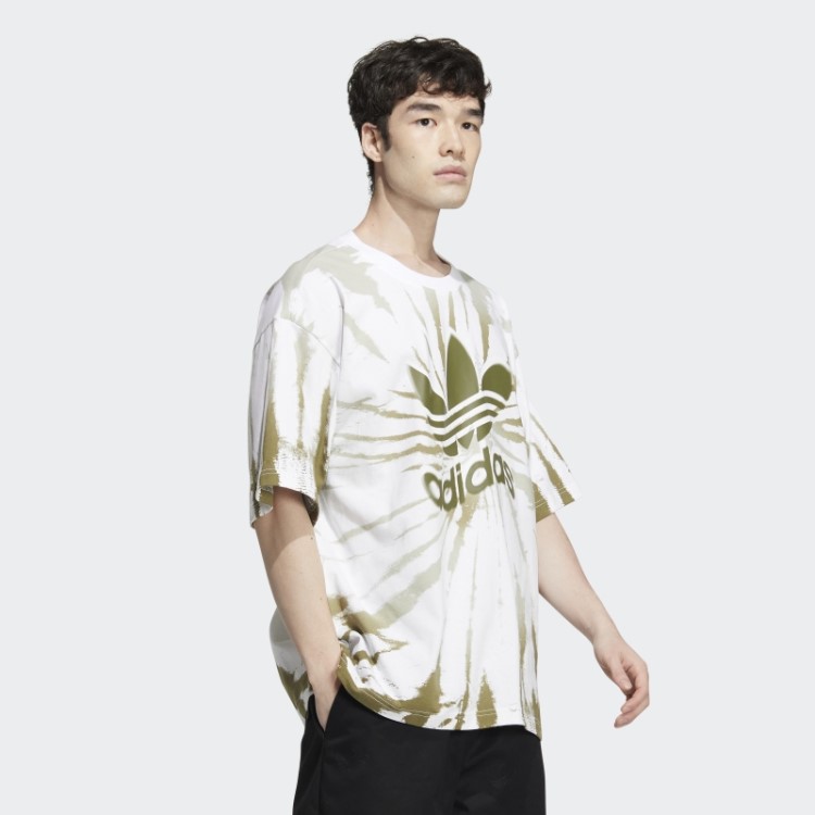 Camiseta Tie-dye Externa Adidas Branca