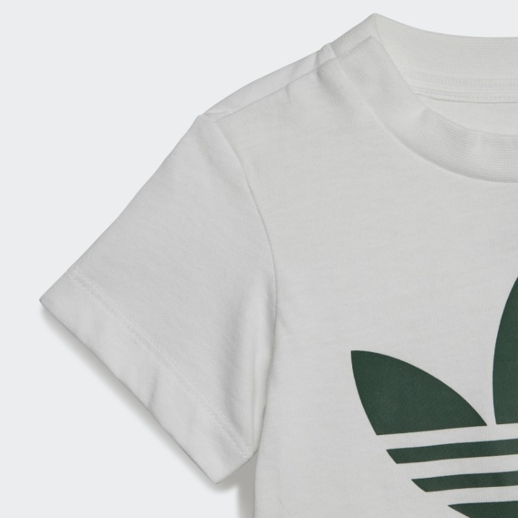 Shorts Trefoil Conjunto Camiseta Verde Escuro Adidas