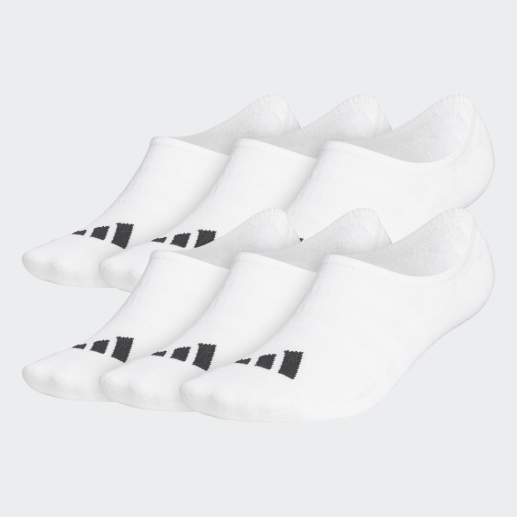 Meias Quentes Adidas No-show 6 Pares Branco