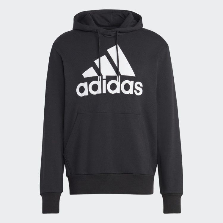 Adidas Essentials French Terry Big Logo Hoodie Preto