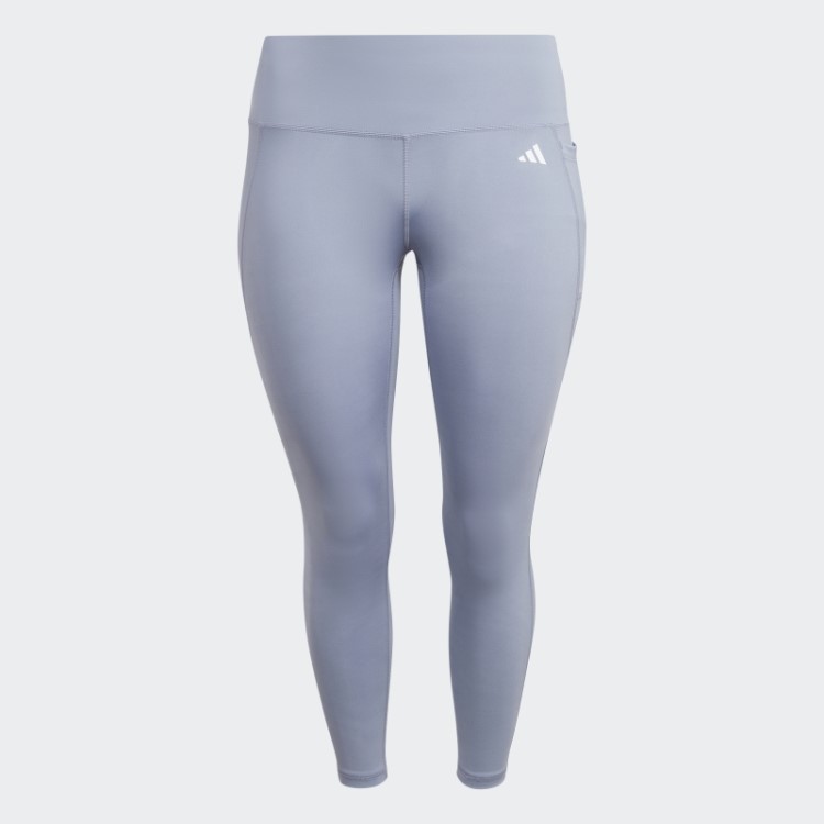 Legging Optime Stash Pocket Training 7/8 (tamanho Grande) Adidas Violeta Prateado