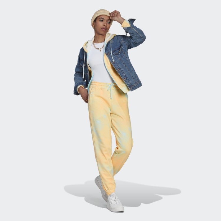 Jogger Com Punho E Estampa Azul Adidas