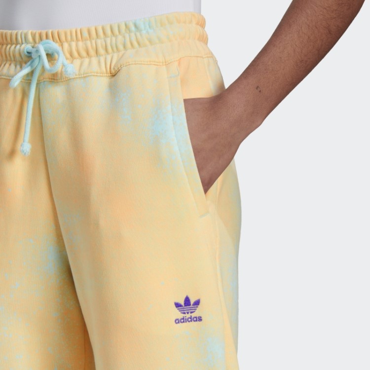 Jogger Com Punho E Estampa Azul Adidas