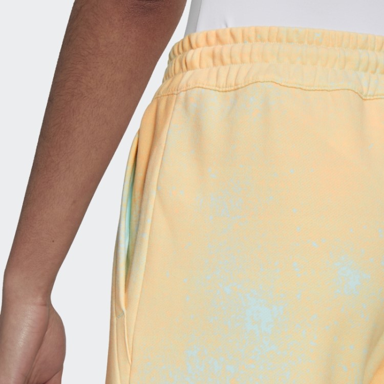 Jogger Com Punho E Estampa Azul Adidas