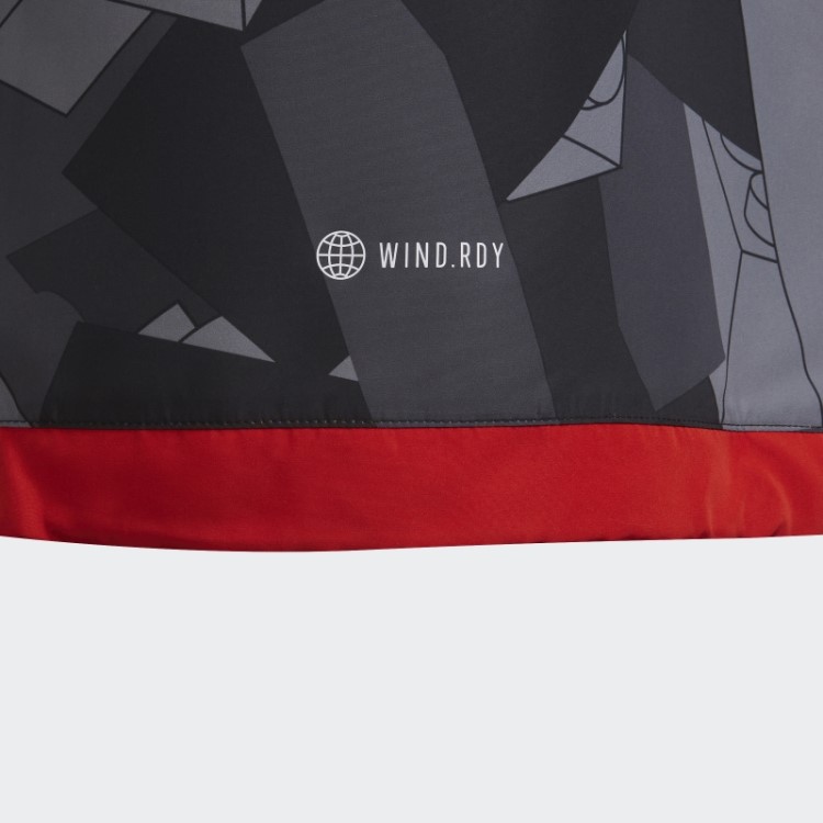 Blusão Cinza Fashion Adidas X Classic Lego Com Meio Zíper