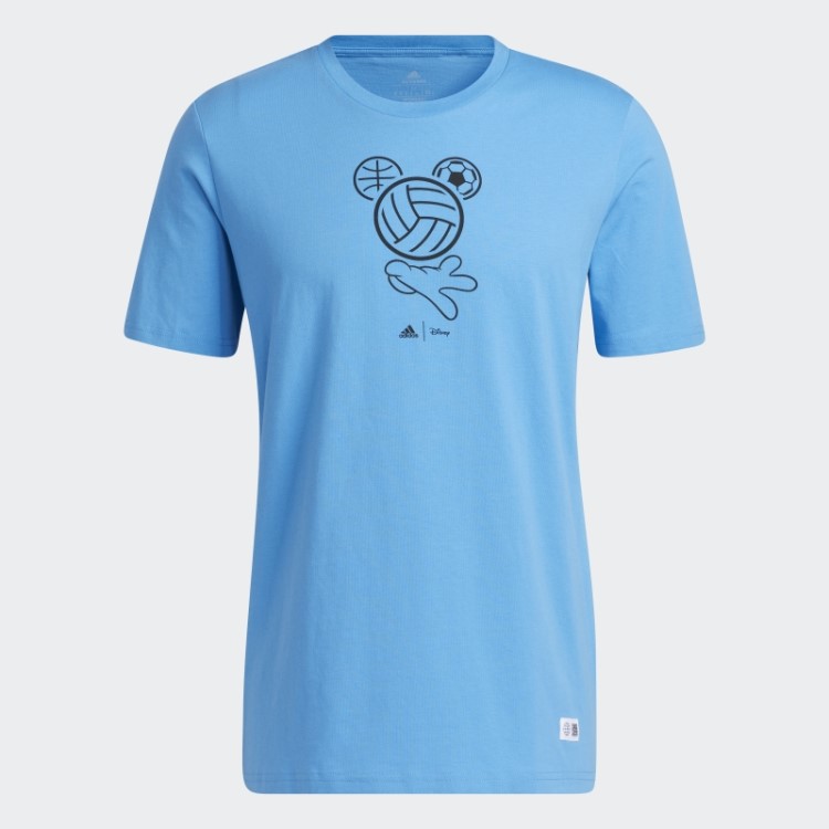 Camiseta Esportiva Azul Adidas Disney