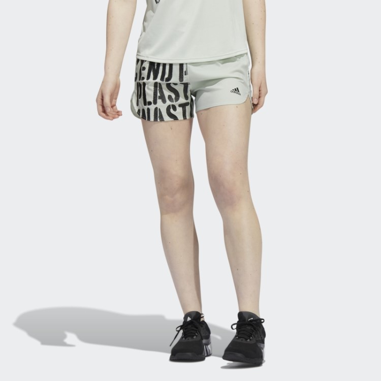 Bermuda Estilosa Adidas Run Fast Running Com Cueca Interna Verde
