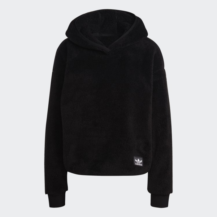 Essentials+ Moletom Fofo De Pelúcia Preto Adidas