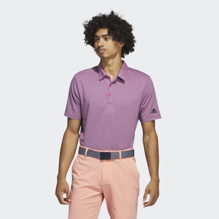 Camisa Polo Listrada Otomana Fúcsia Adidas