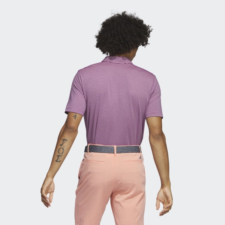 Camisa Polo Listrada Otomana Fúcsia Adidas