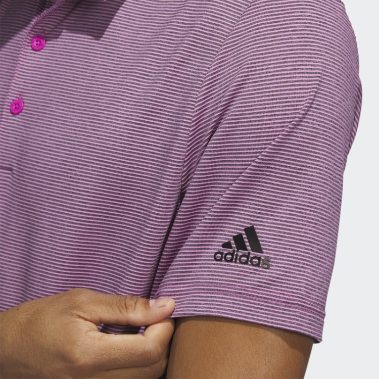 Camisa Polo Listrada Otomana Fúcsia Adidas