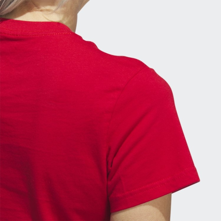 Camiseta Manga Curta Craque Vermelho Adidas