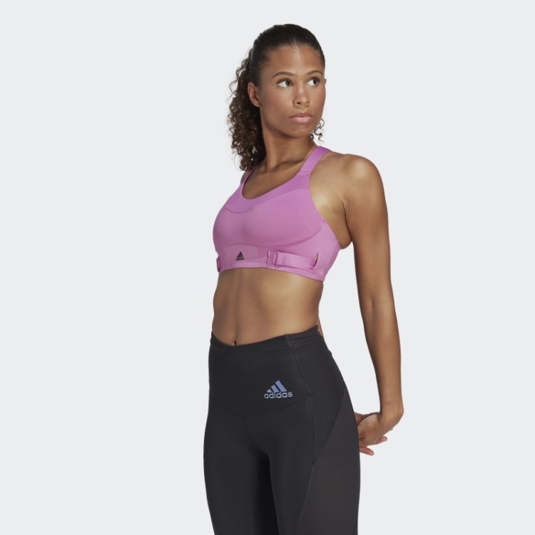 Sutiã Fastimpact Luxe Run De Alto Suporte Lilás Adidas