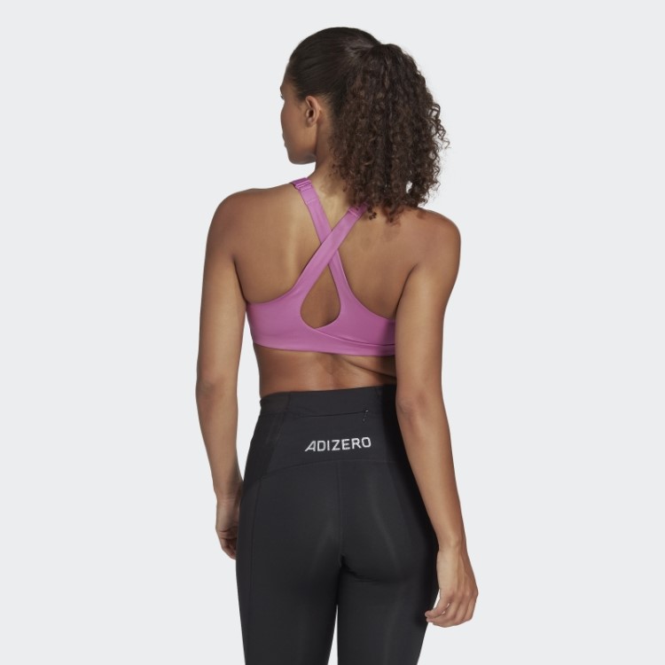 Sutiã Fastimpact Luxe Run De Alto Suporte Lilás Adidas