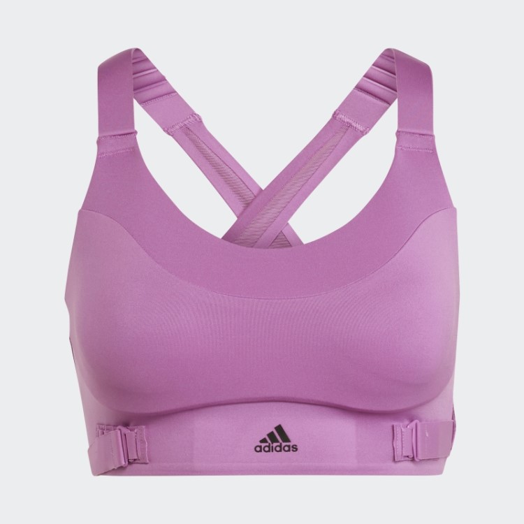 Sutiã Fastimpact Luxe Run De Alto Suporte Lilás Adidas