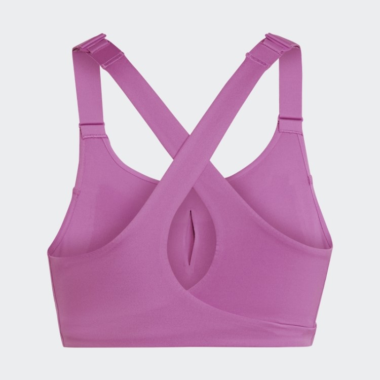 Sutiã Fastimpact Luxe Run De Alto Suporte Lilás Adidas