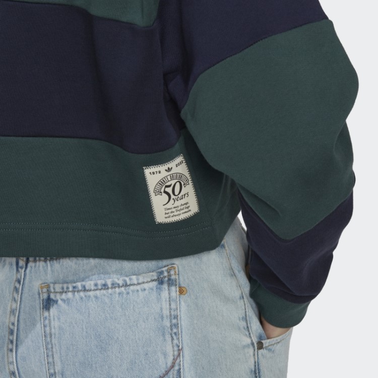 Moletom Adidas Originals Class Of 72 Crop Crew Verde Mineral Hot