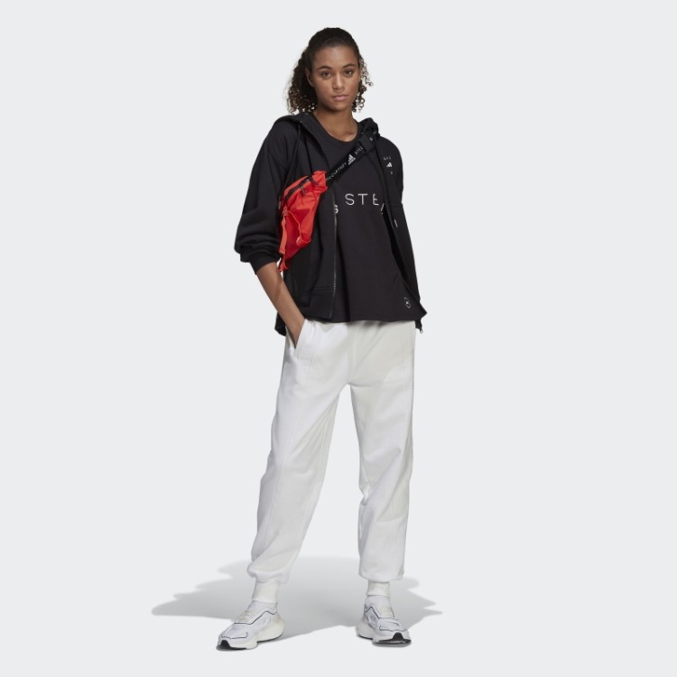 Regata Esportiva Preta Adidas By Stella Mccartney Com Logo