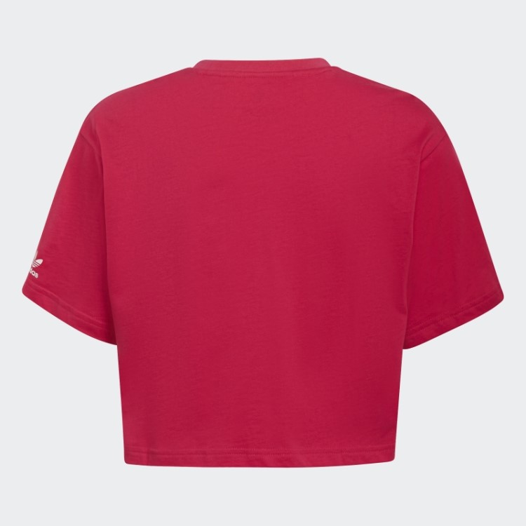 Top Cropped Adicolor Rosa Negrito Adidas