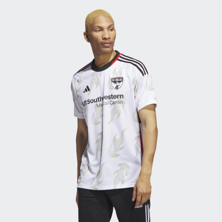 Fc Dallas 23/24 Away Camisa Autêntica Adidas Branco