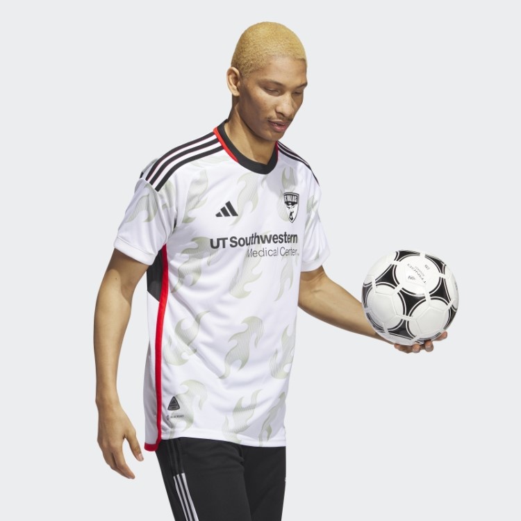 Fc Dallas 23/24 Away Camisa Autêntica Adidas Branco