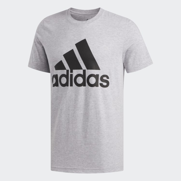 Adidas Emblema Cinza Médio Da Camiseta Esportiva
