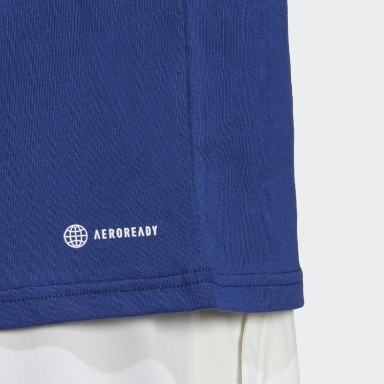 Camiseta Azul Vitória Com Estampa De Tênis Adidas