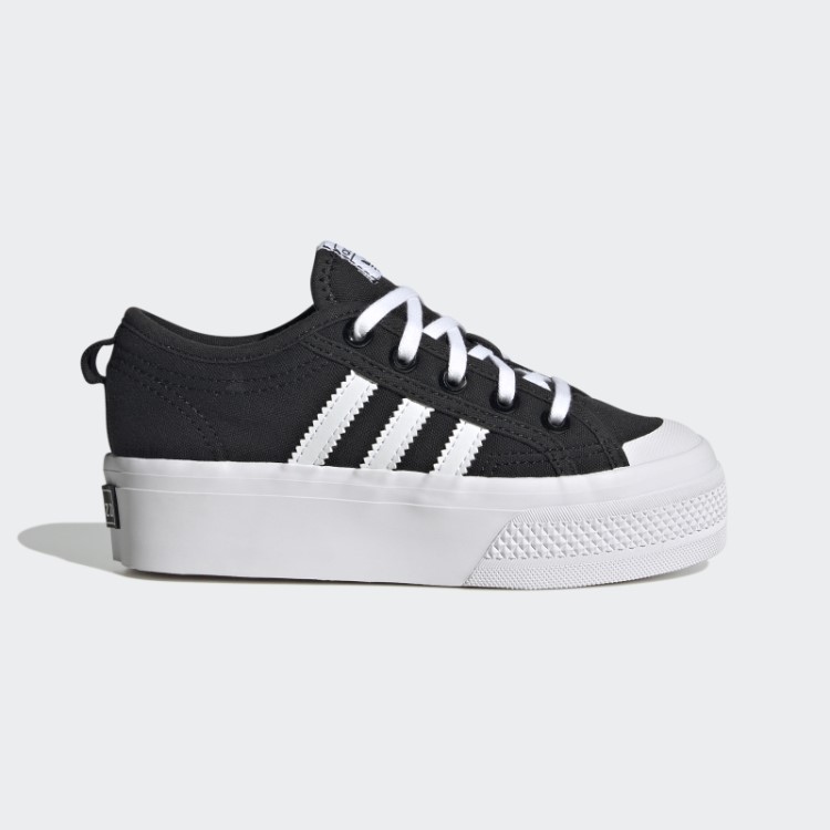 Moda Adidas Nizza Sapato Plataforma Branco