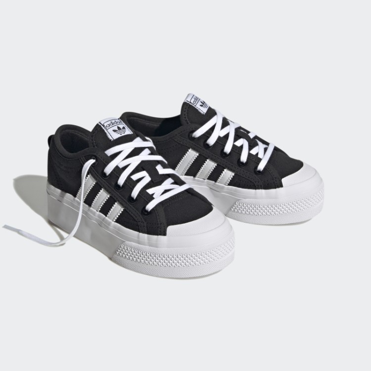Moda Adidas Nizza Sapato Plataforma Branco