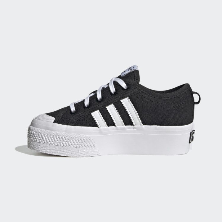 Moda Adidas Nizza Sapato Plataforma Branco