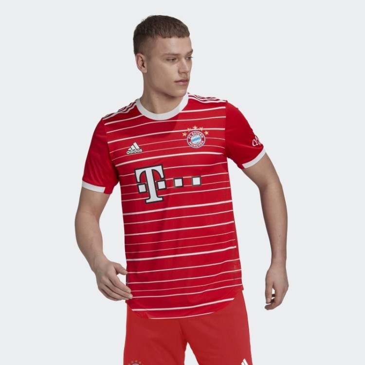 Vermelho Fc Bayern 22/23 Home Autêntico Jersey Adidas
