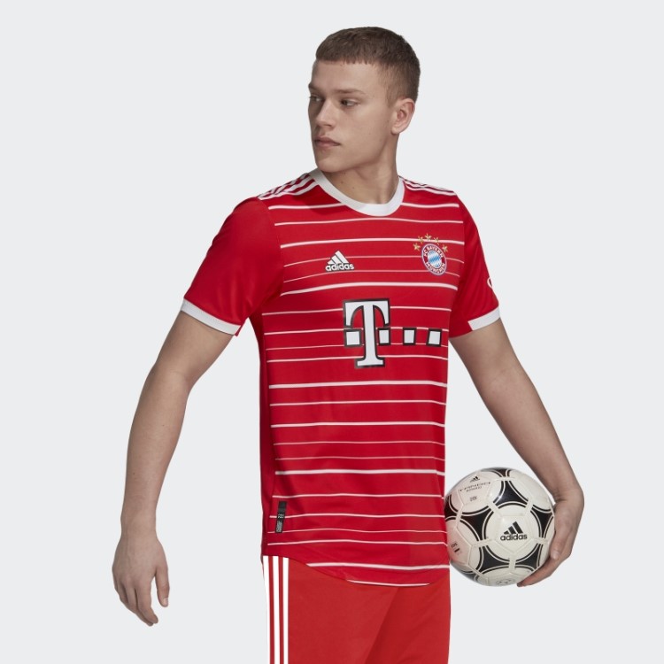 Vermelho Fc Bayern 22/23 Home Autêntico Jersey Adidas