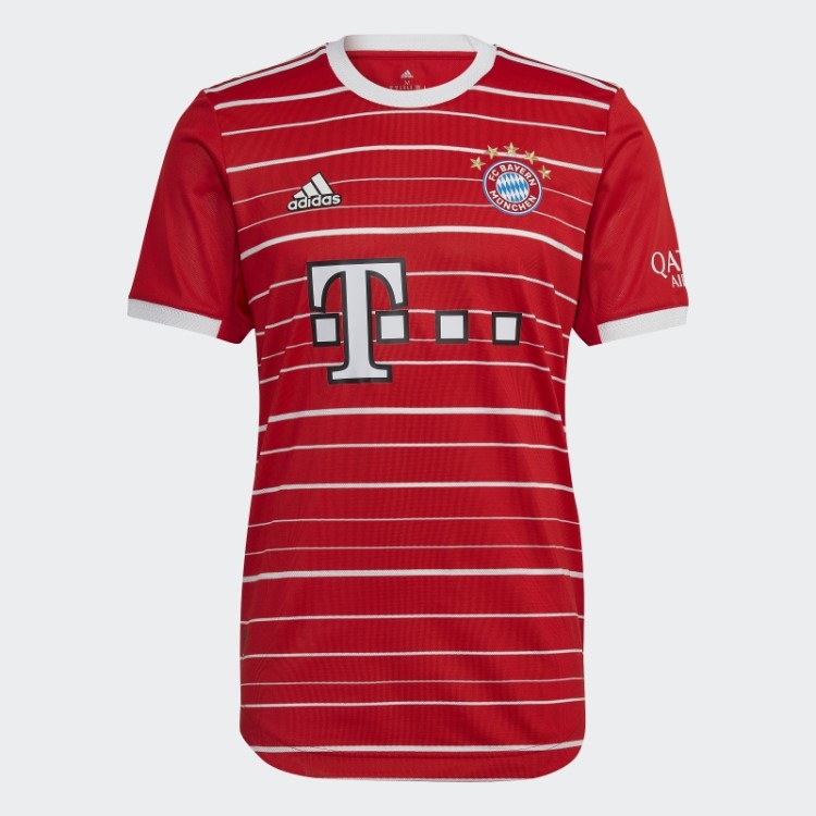 Vermelho Fc Bayern 22/23 Home Autêntico Jersey Adidas