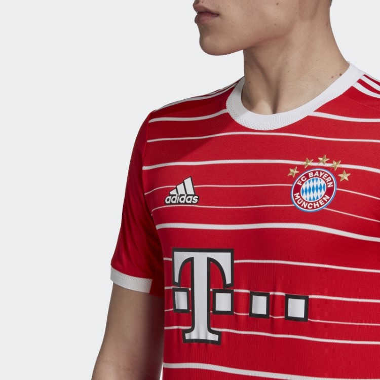 Vermelho Fc Bayern 22/23 Home Autêntico Jersey Adidas