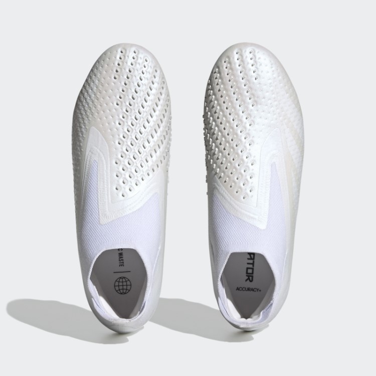Adidas White Predador Precisão + Botas De Chão Firme Moda