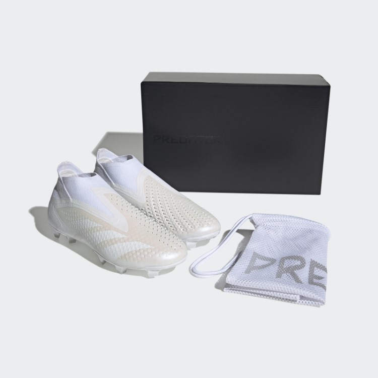 Adidas Predador Branco Precisão + Botas De Chão Firme