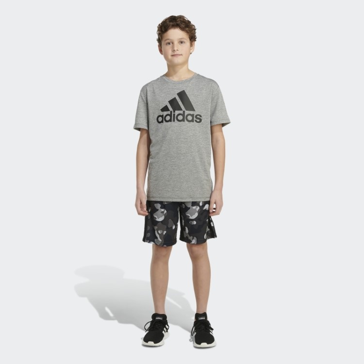 Short Com Estampa Camuflada Preta Adidas