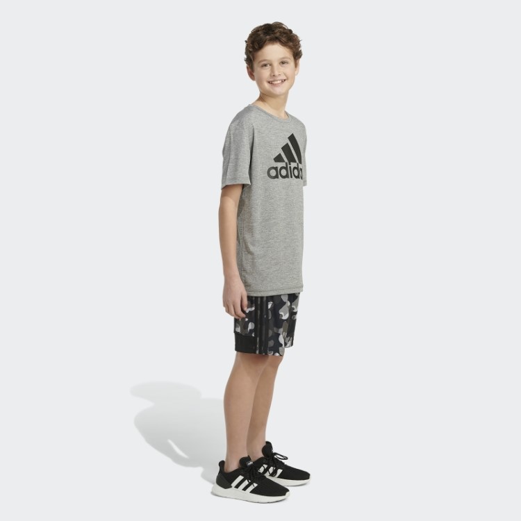 Short Com Estampa Camuflada Preta Adidas