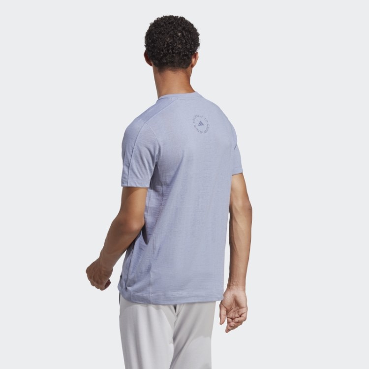 Camiseta Para Treino De Ioga Prata Violeta Adidas