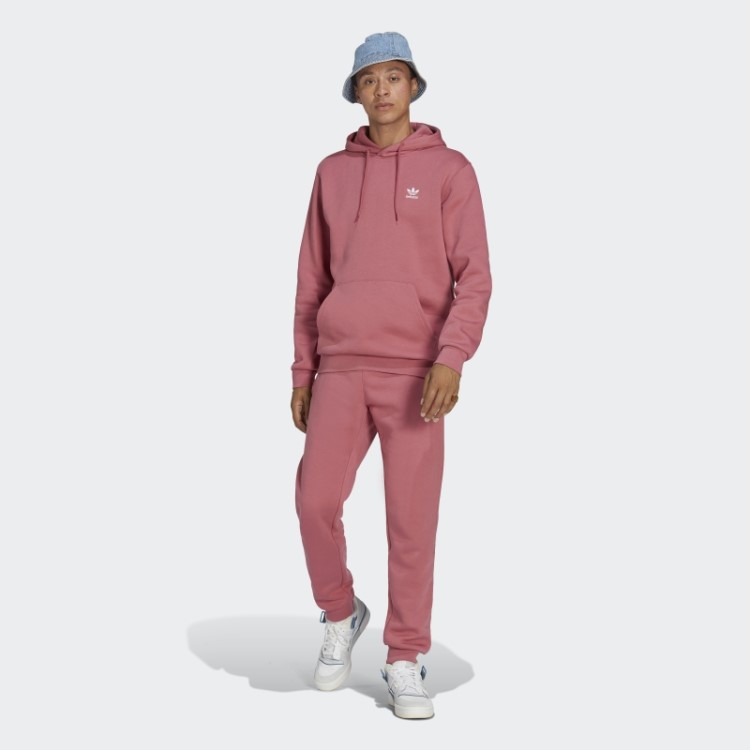 Moletom Com Capuz Trefoil Essentials Rosa Adidas