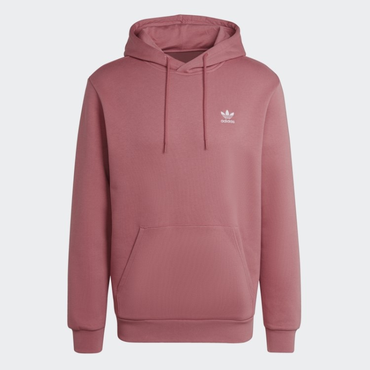 Moletom Com Capuz Trefoil Essentials Rosa Adidas
