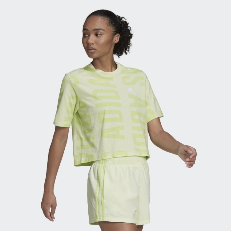 Adidas Essentials Camiseta Oversized Oversized Crop Lima