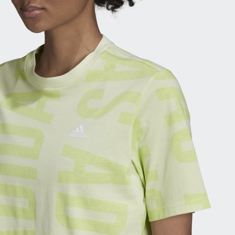 Adidas Essentials Camiseta Oversized Oversized Crop Lima