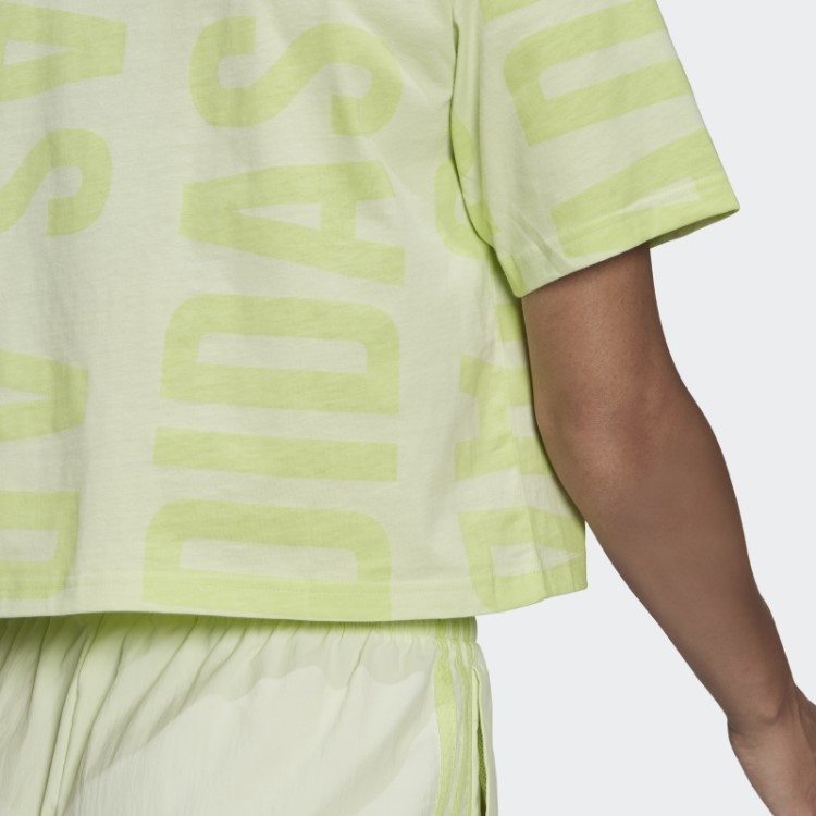 Adidas Essentials Camiseta Oversized Oversized Crop Lima