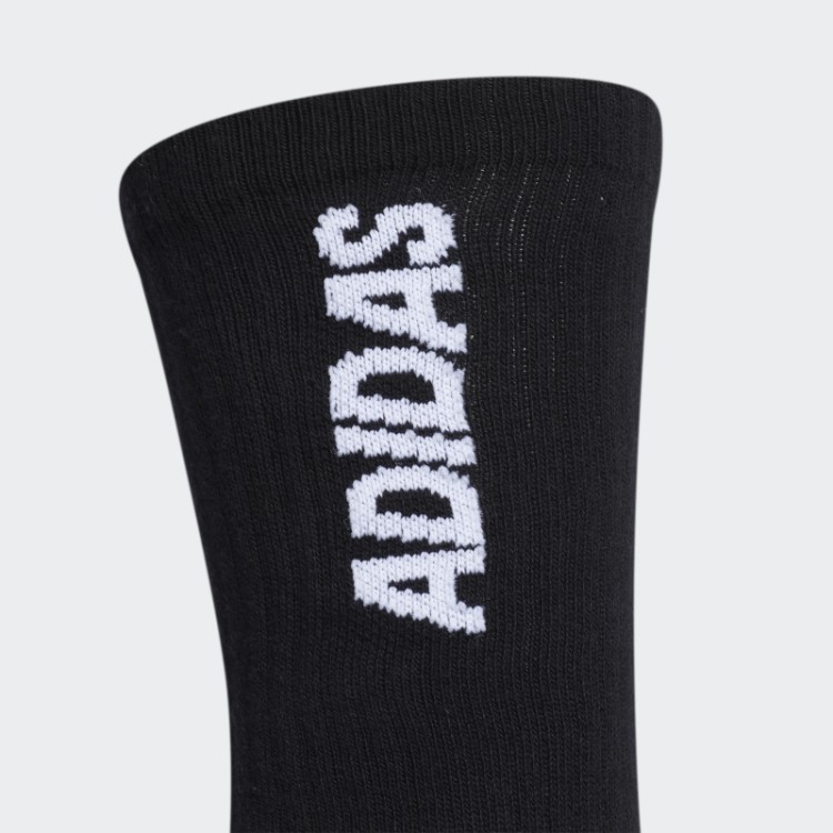 Meias Acolchoadas Tiro 3 Pares Preto Branco Adidas