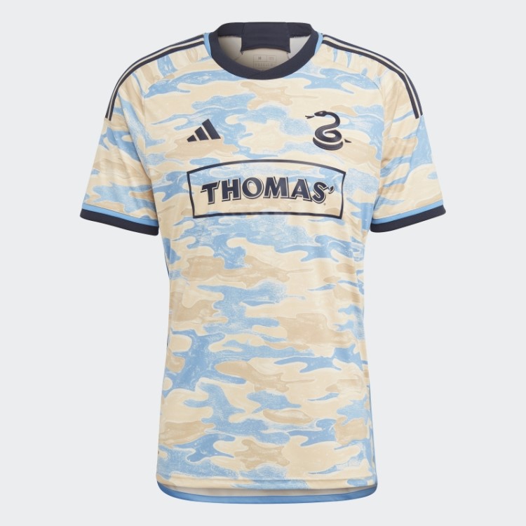 Sand Adidas Philadelphia Union 23/24 Away Camisa Autêntica