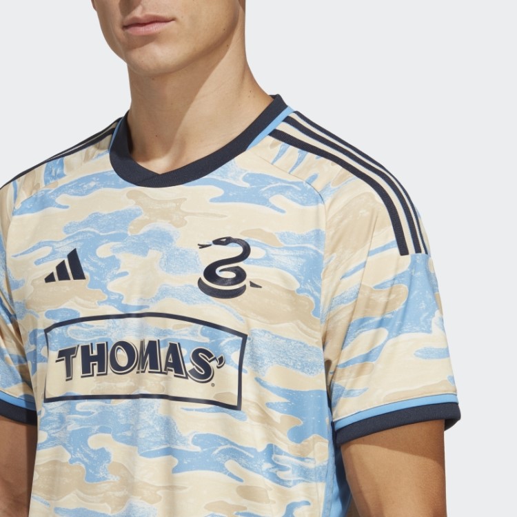 Sand Adidas Philadelphia Union 23/24 Away Camisa Autêntica