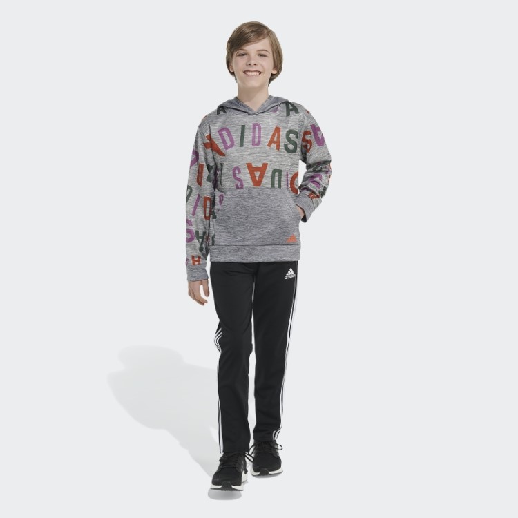 Moletom Adidas Lineage Love Heather Com Capuz Carbon Hthd