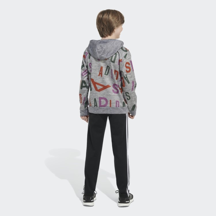 Moletom Adidas Lineage Love Heather Com Capuz Carbon Hthd